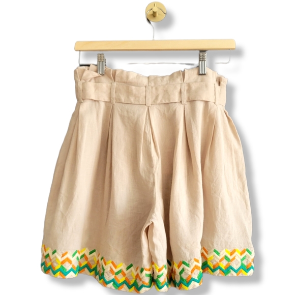 All Things Mochi Christine Top Paula Shorts Linen Embroidered Boho Set NWT - Picture 8 of 15
